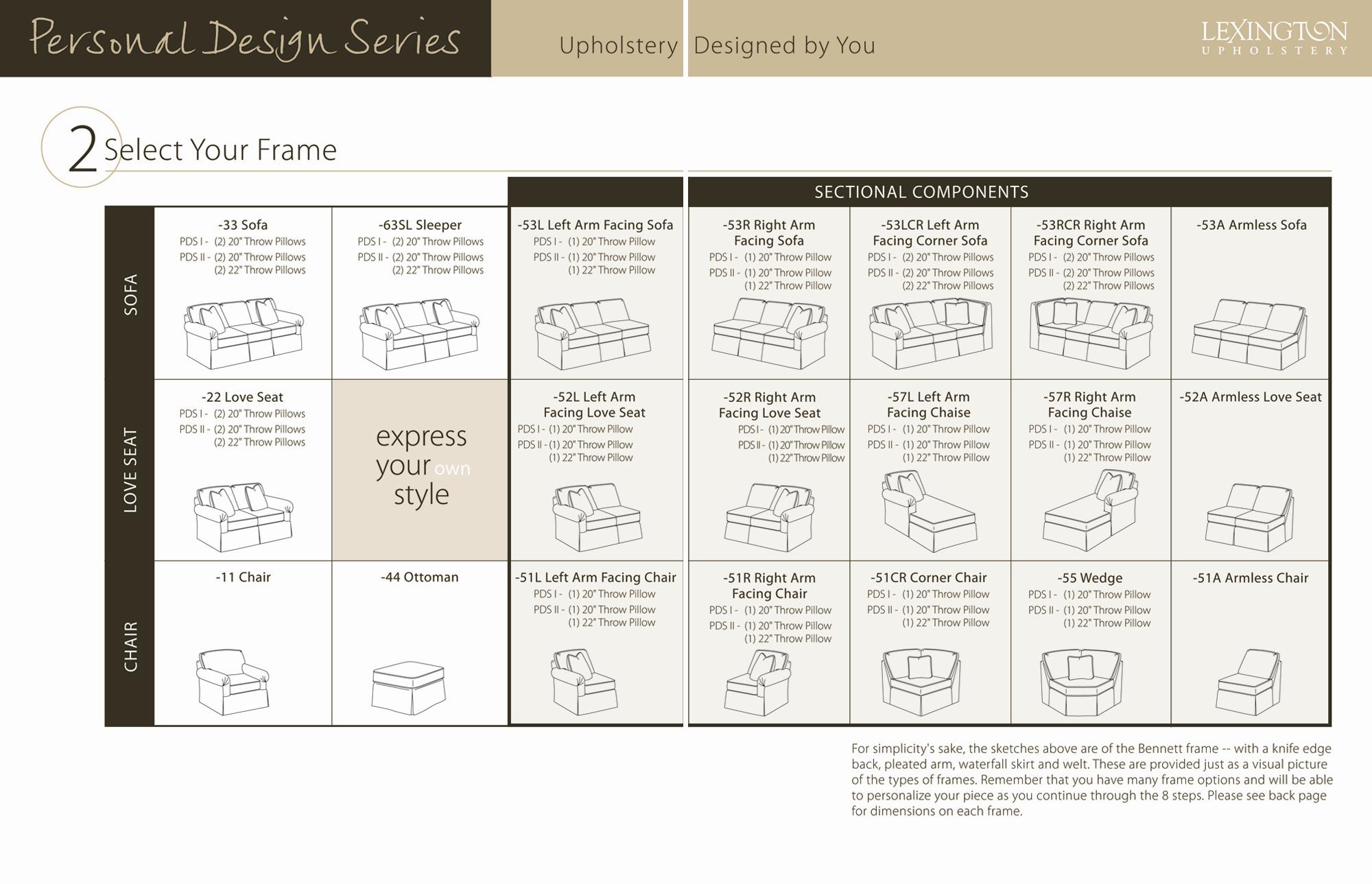 Lexington Personal Design Series Customizable Upholstered